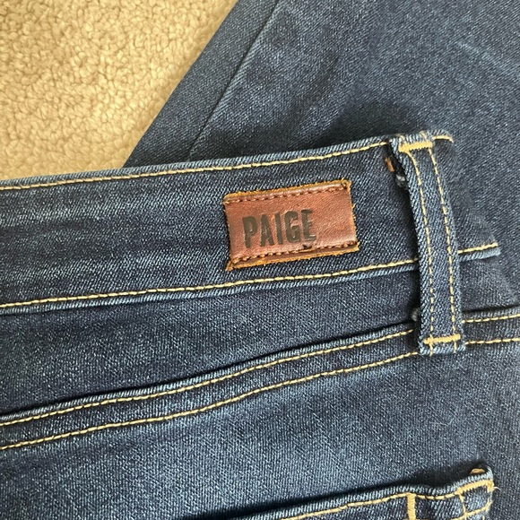 PAIGE Women's Skinny Jeans - Dark Blue - Picture 5 of 8